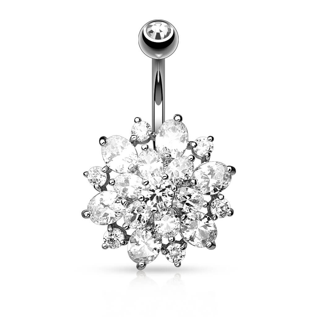 Piercing Nombril Dahlia Zircone - Image 2