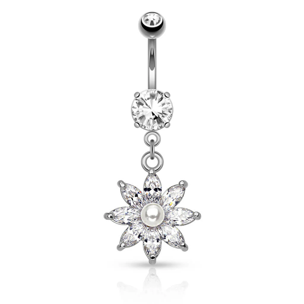 Piercing Nombril Pendentif Étoile Zircone - Image 2