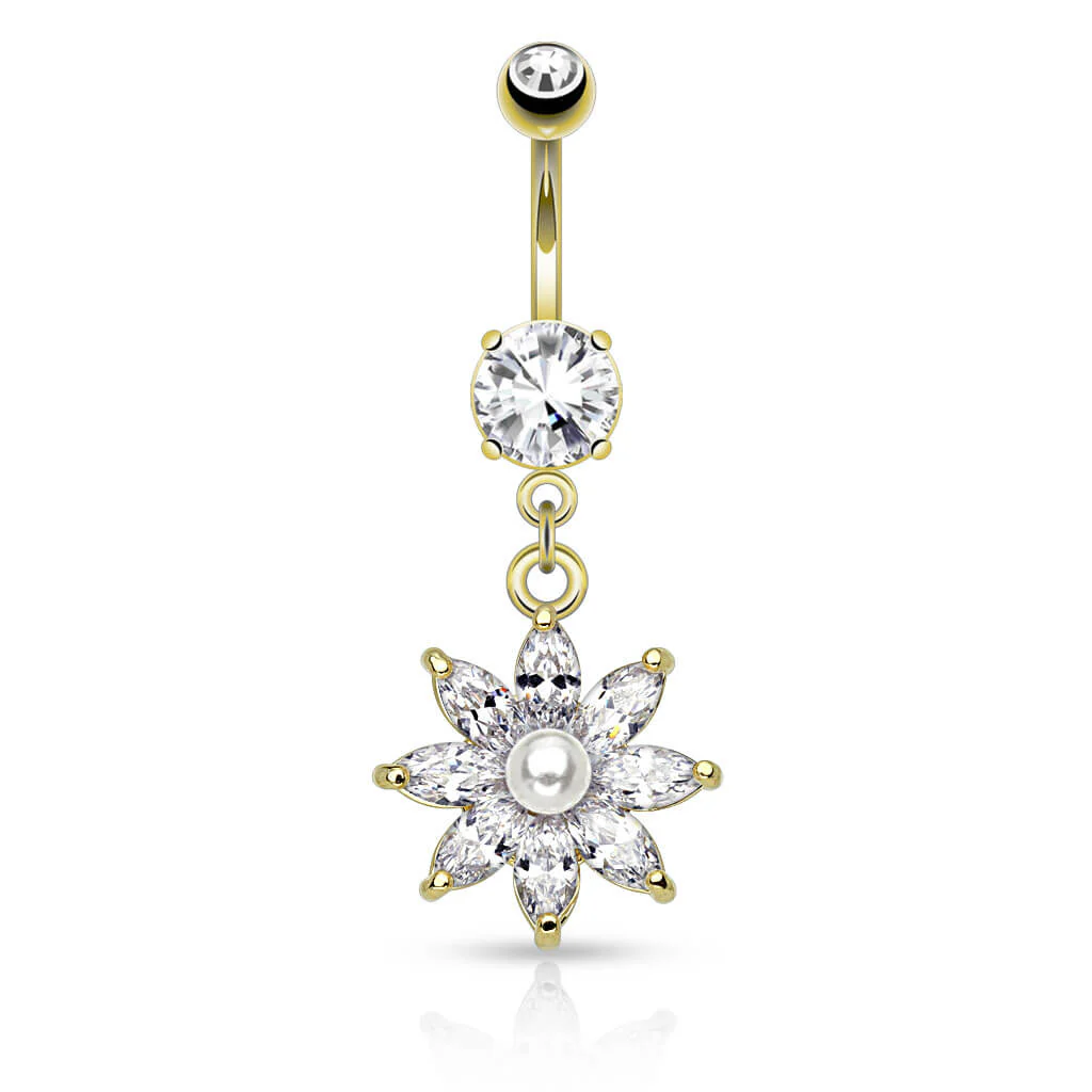 Piercing Nombril Pendentif Étoile Zircone - Image 3