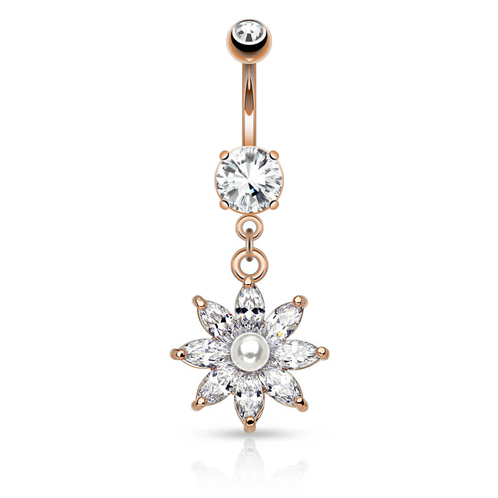 Piercing Nombril Pendentif Étoile Zircone - Image 4
