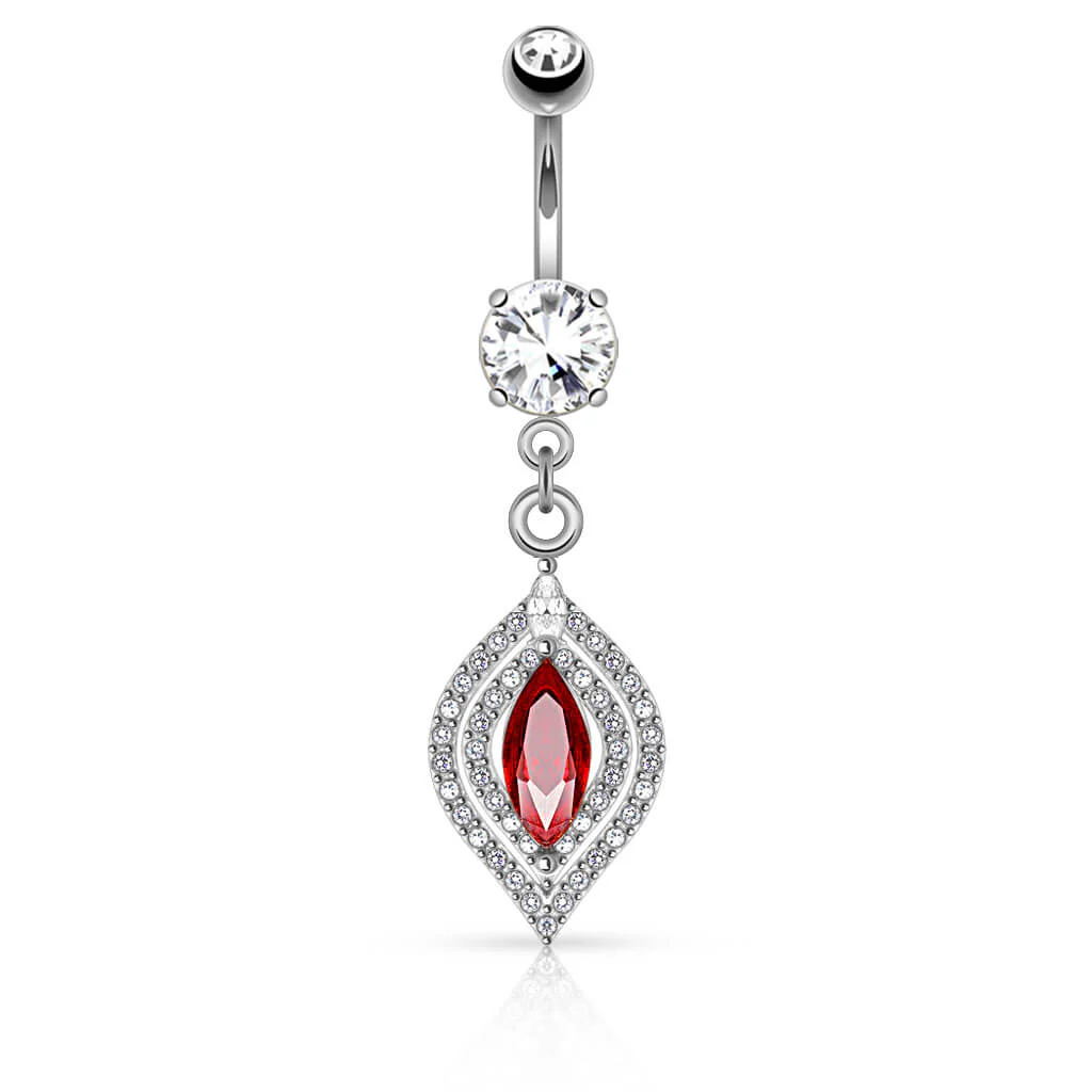 Piercing Nombril Marquise Zircone - Image 2