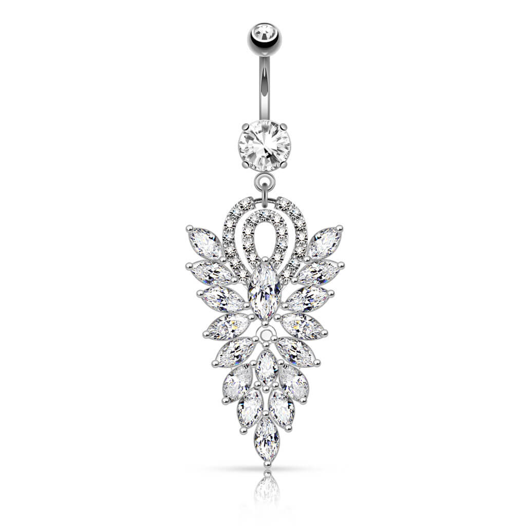 Piercing Nombril Chandelier Zircone - Image 2