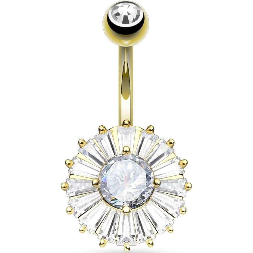 Piercing Nombril Zircone Ronde