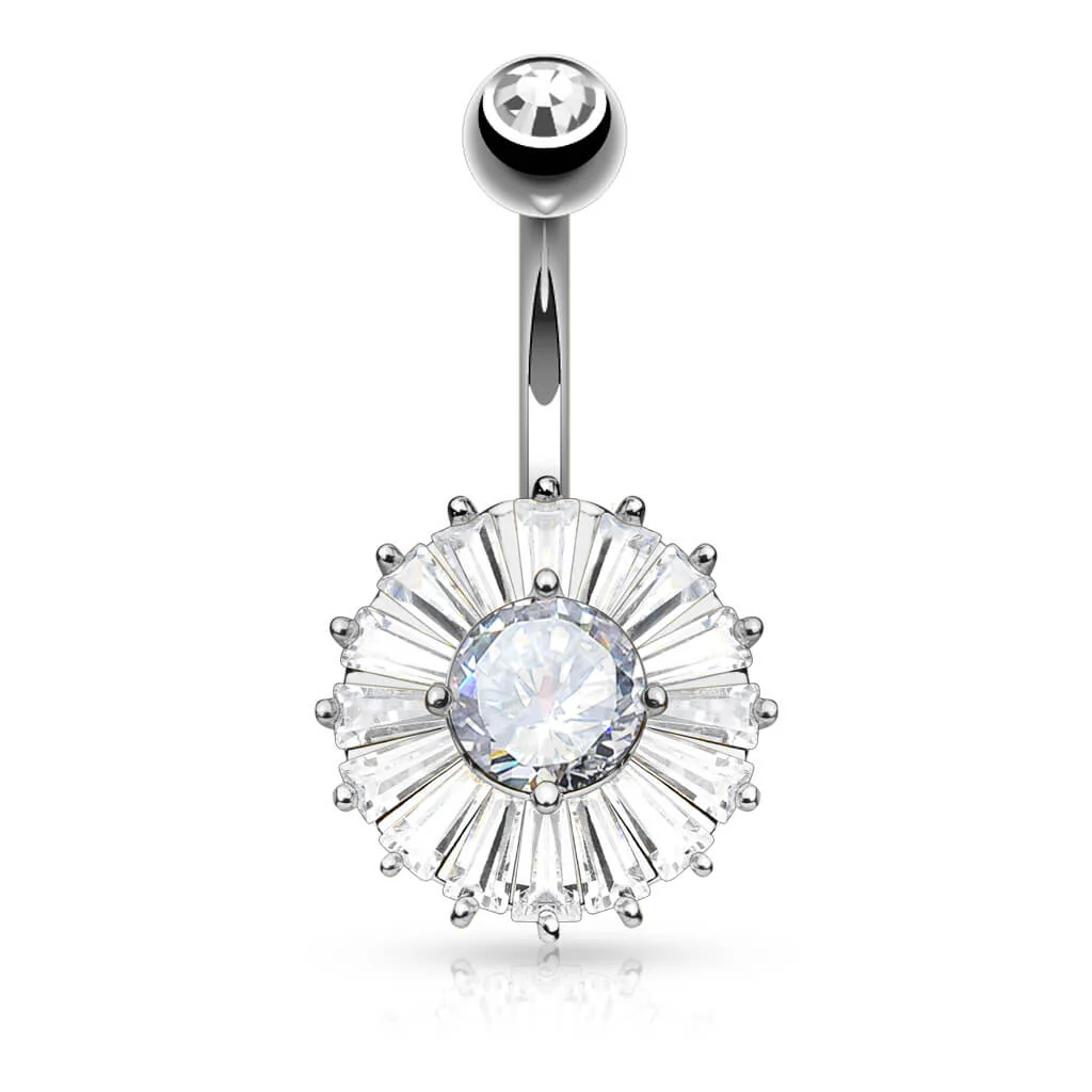 Piercing Nombril Zircone Ronde - Image 2