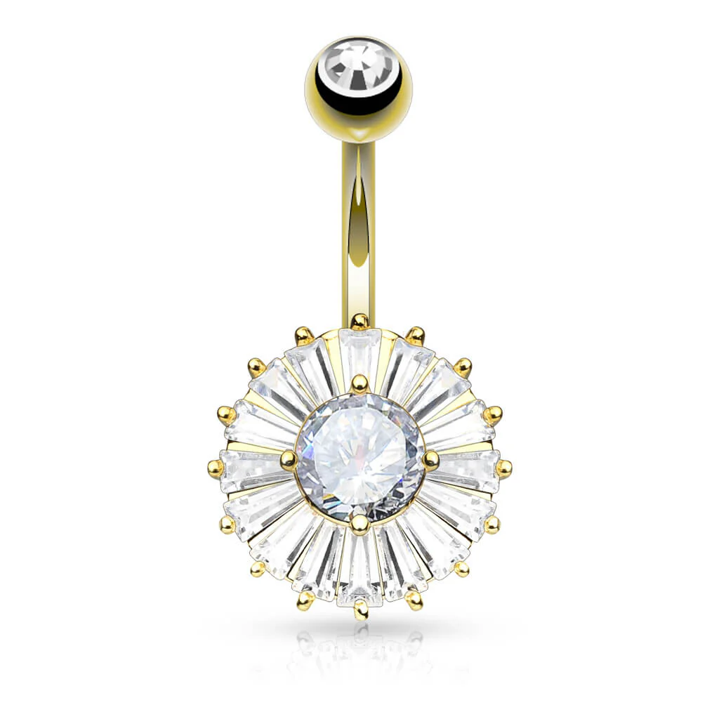 Piercing Nombril Zircone Ronde - Image 3