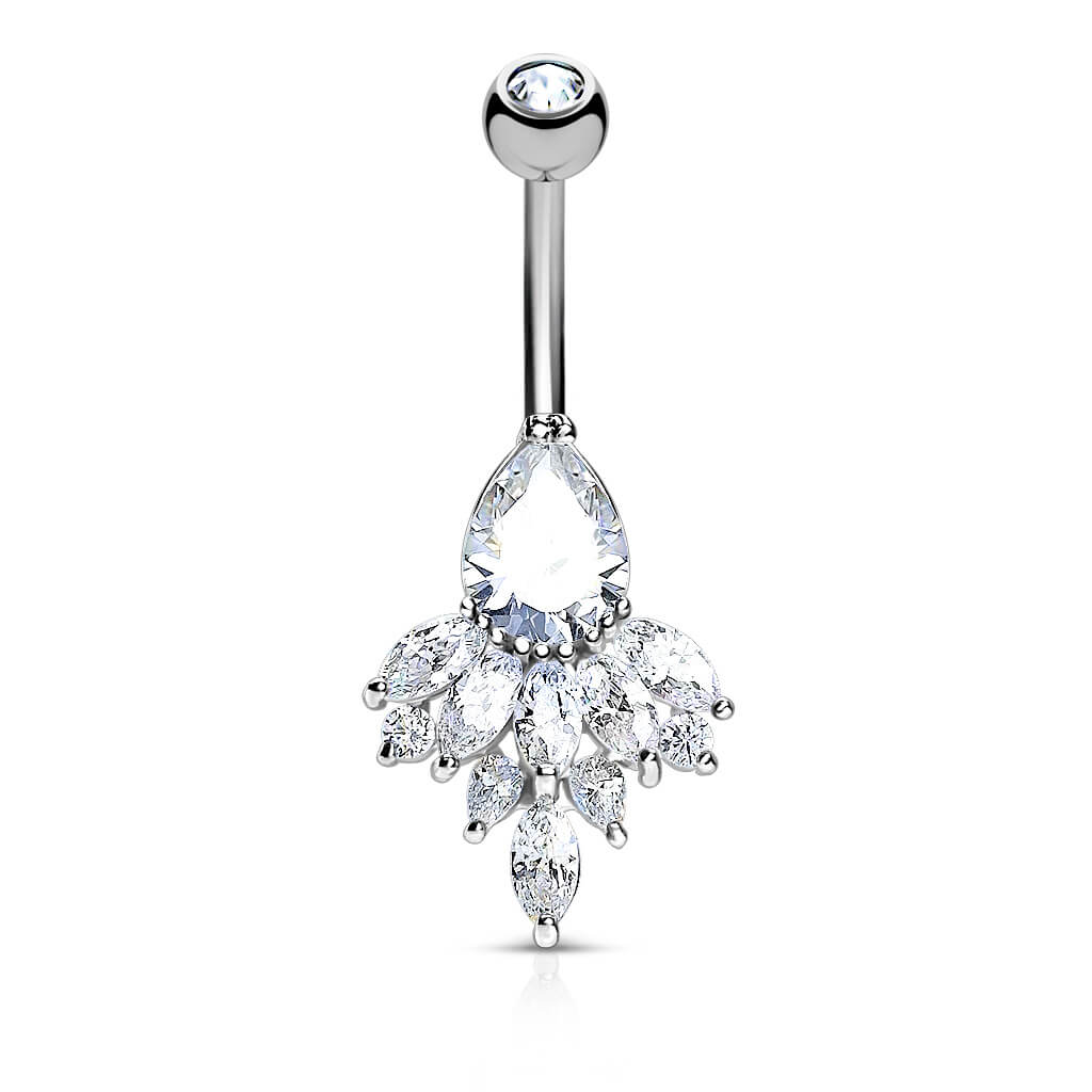 Piercing Nombril Pendentif Zircone - Image 2
