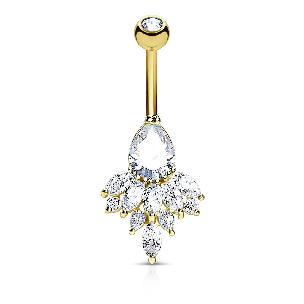 Piercing Nombril Pendentif Zircone - Image 3