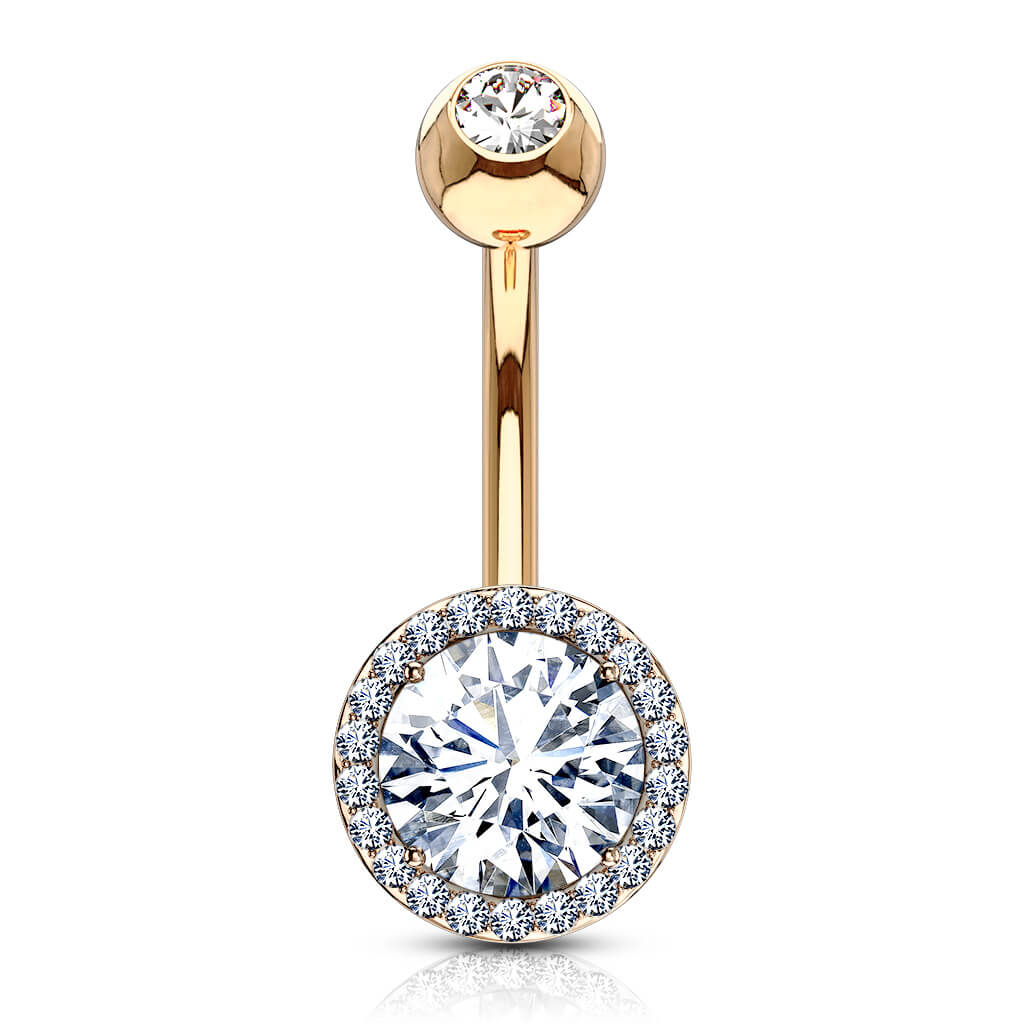 Piercing Nombril Zircone Ronde - Image 8