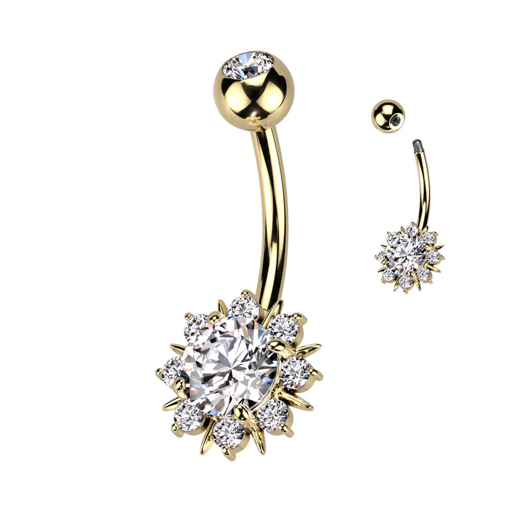 Piercing Nombril Étoile Zircone - Image 4