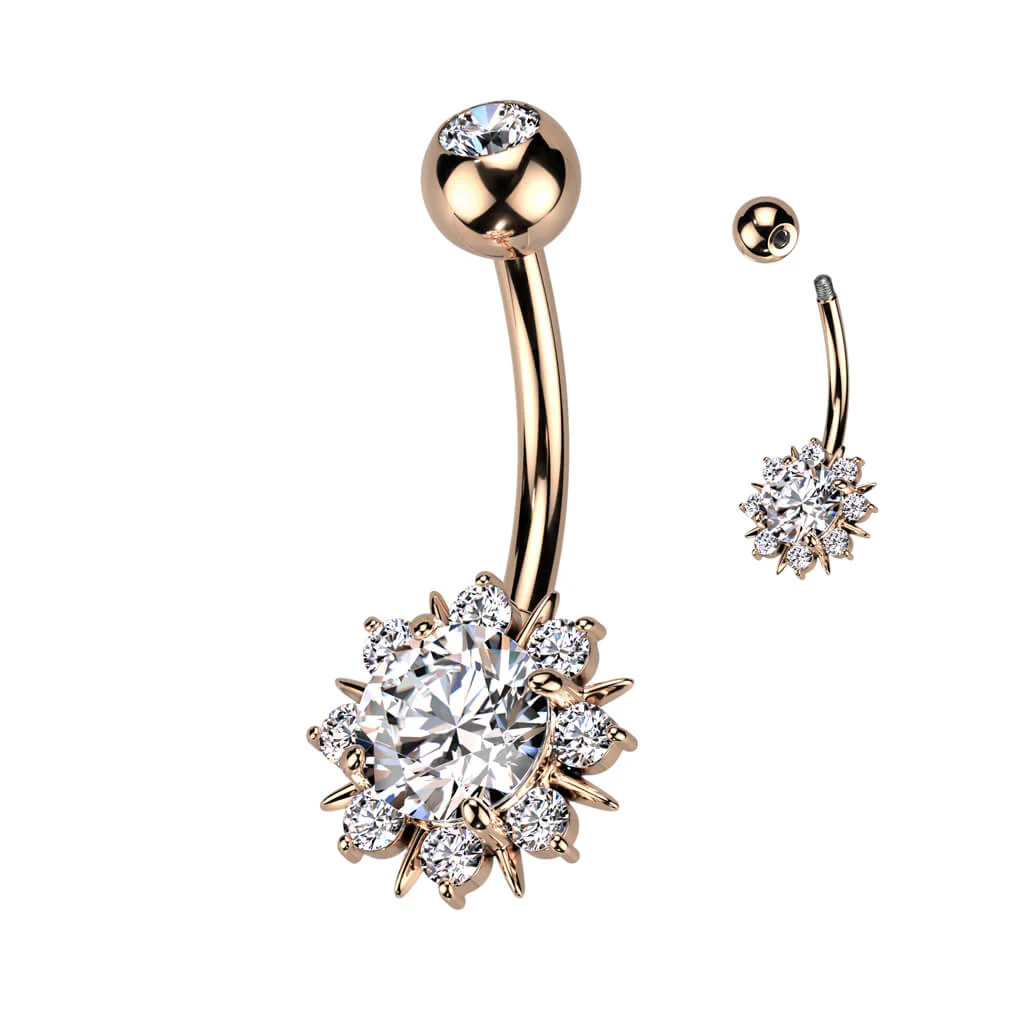 Piercing Nombril Étoile Zircone - Image 5