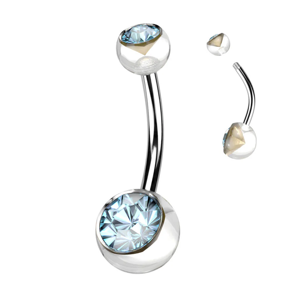 Piercing Nombril Bille Zircone - Image 10