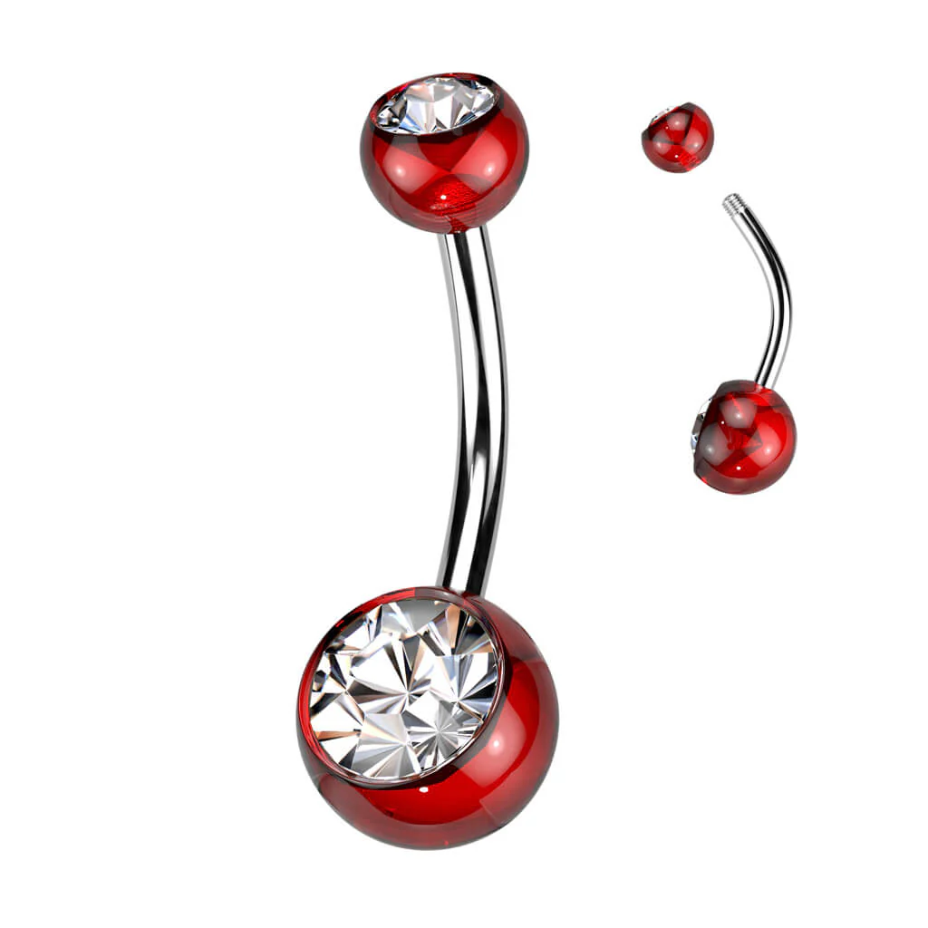 Piercing Nombril Bille Zircone - Image 13
