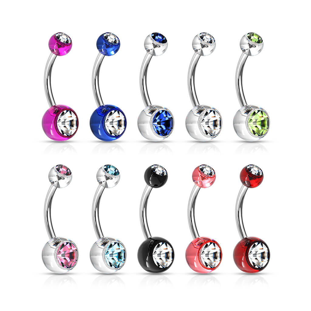 Piercing Nombril Bille Zircone - Image 3