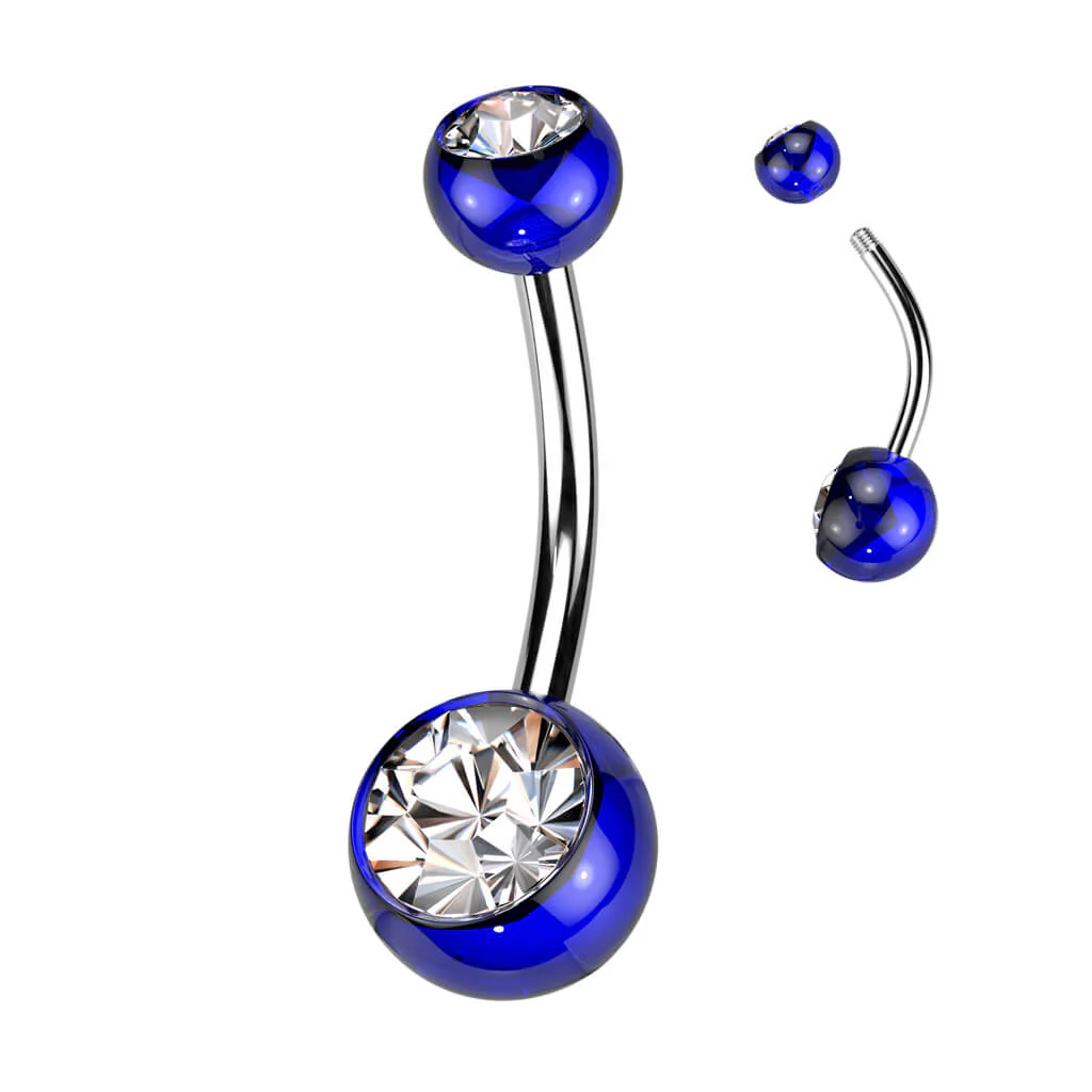 Piercing Nombril Bille Zircone - Image 5