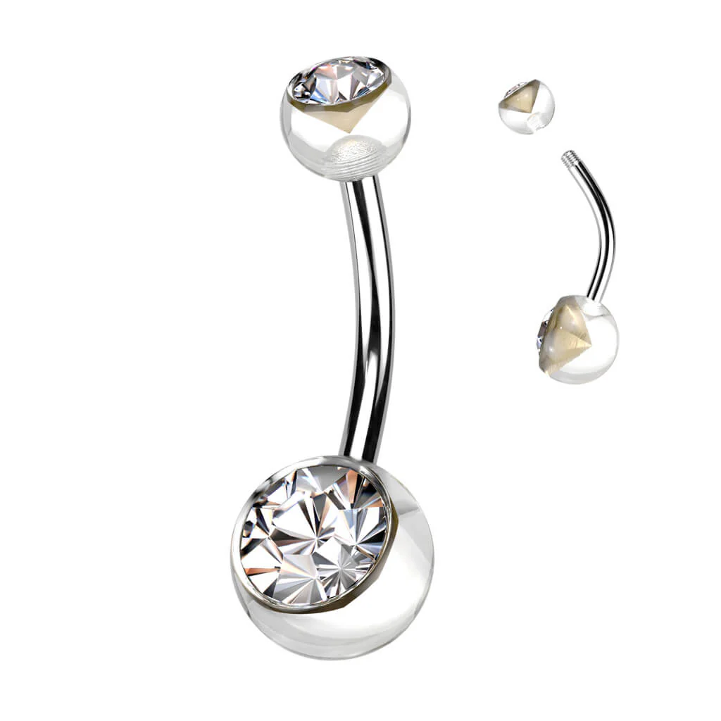 Piercing Nombril Bille Zircone - Image 7