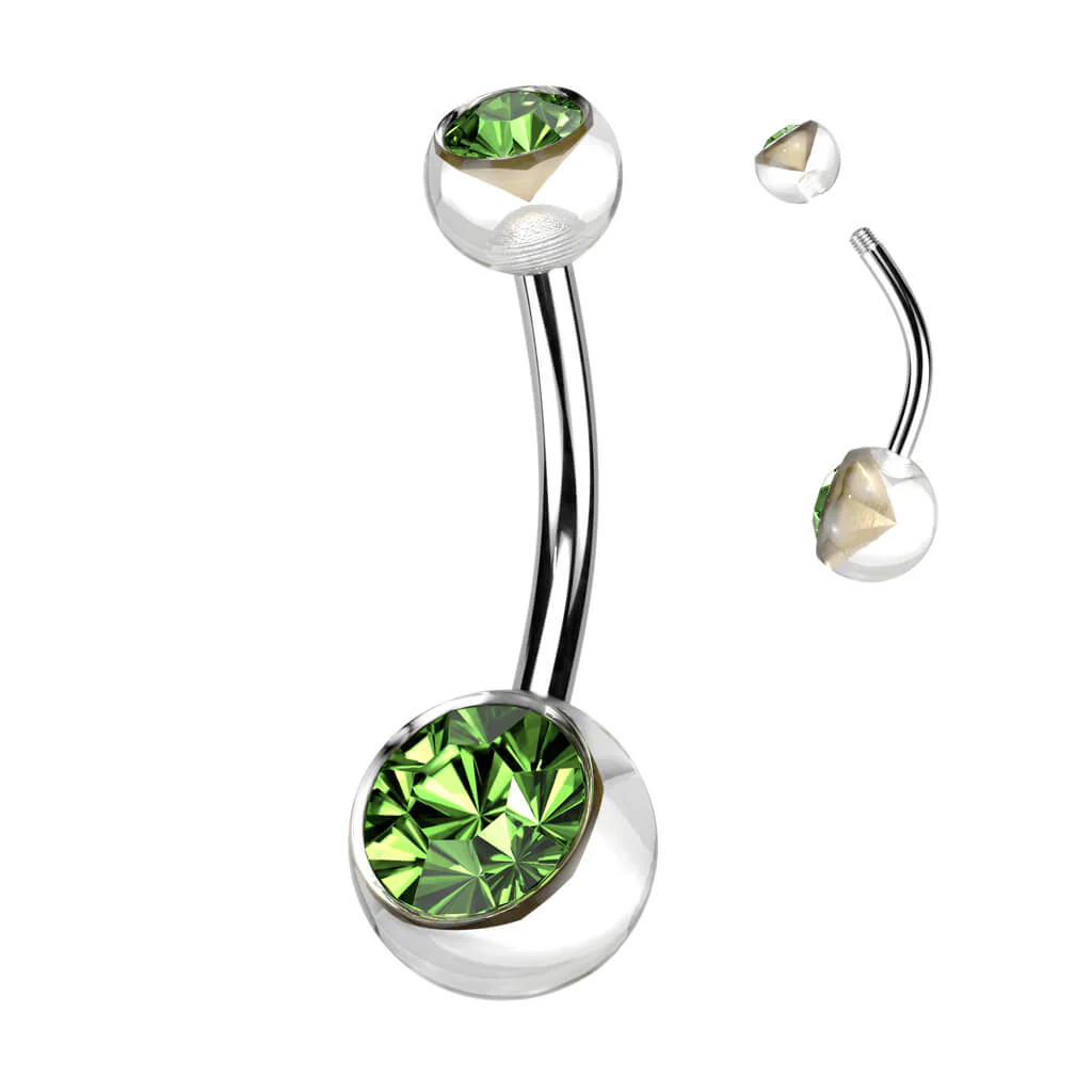 Piercing Nombril Bille Zircone - Image 8
