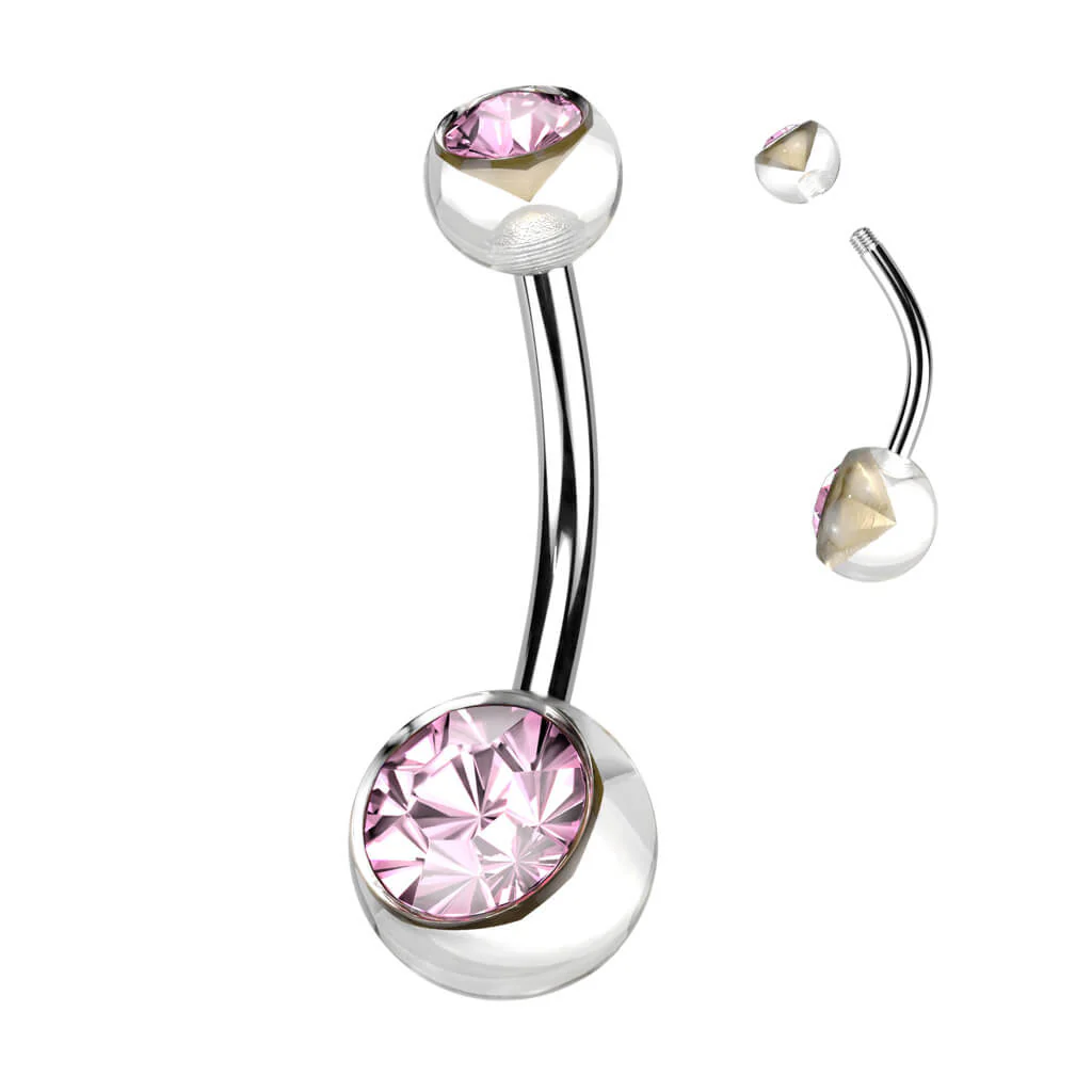 Piercing Nombril Bille Zircone - Image 9