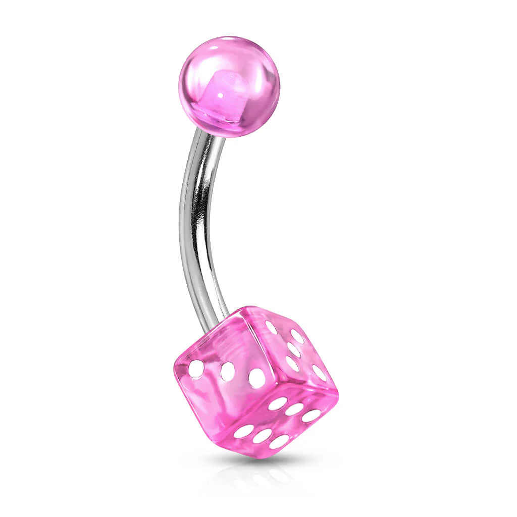 Piercing Nombril Dé Acrylique - Image 8