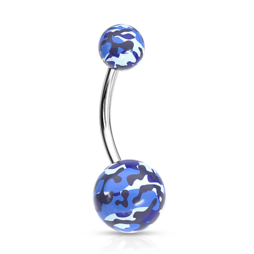 Piercing Nombril Camouflage Acrylique - Image 4