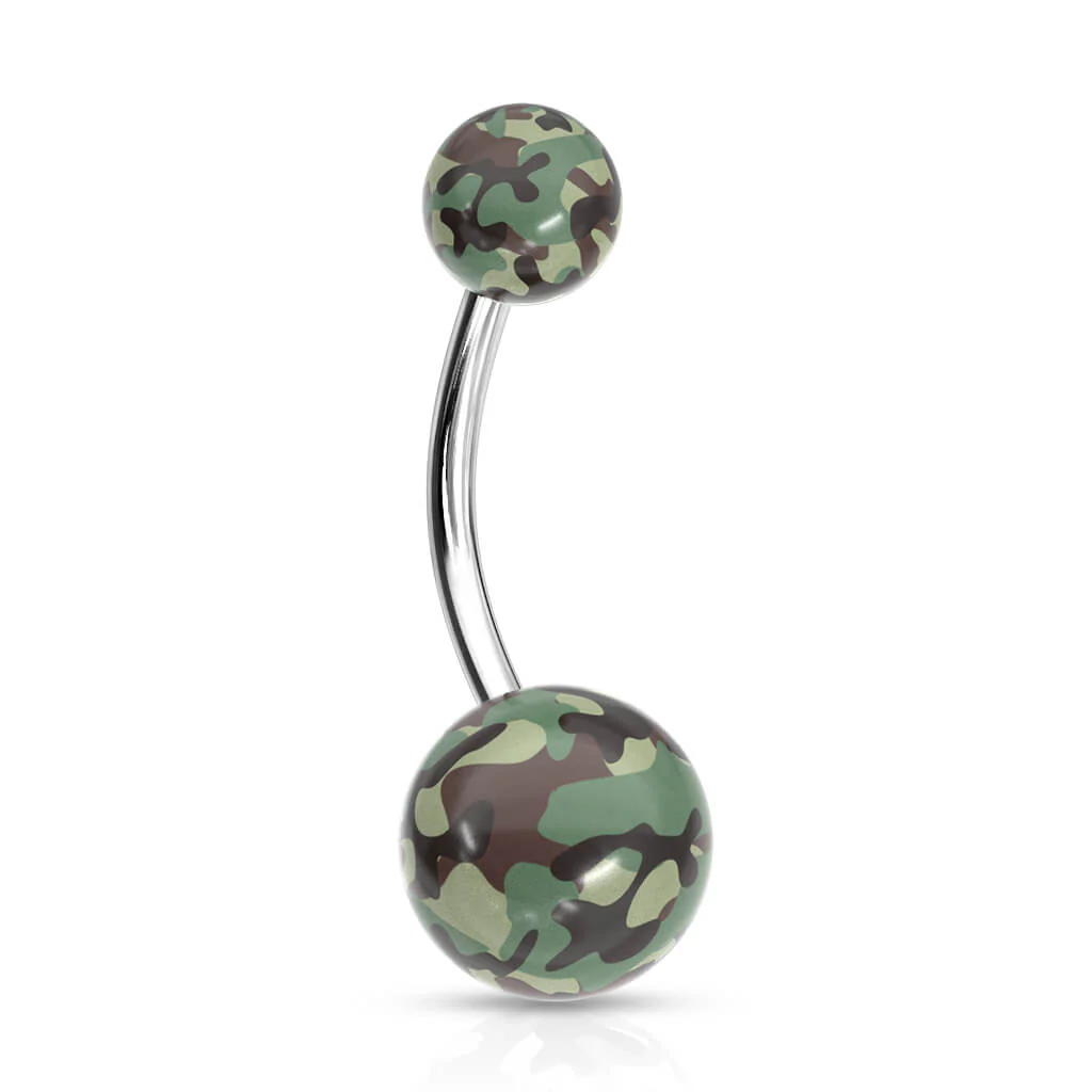 Piercing Nombril Camouflage Acrylique - Image 7