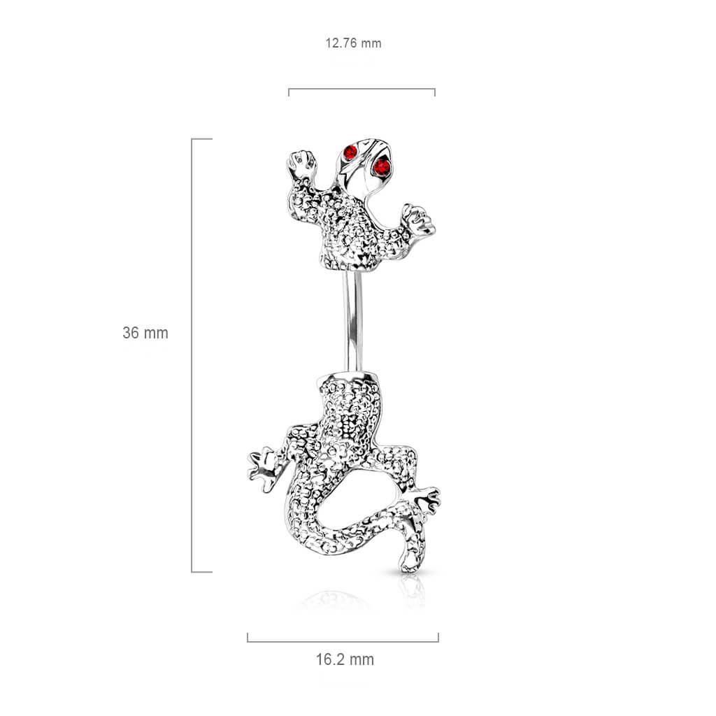 Piercing Nombril Caméléon Zircone Argent - Image 3