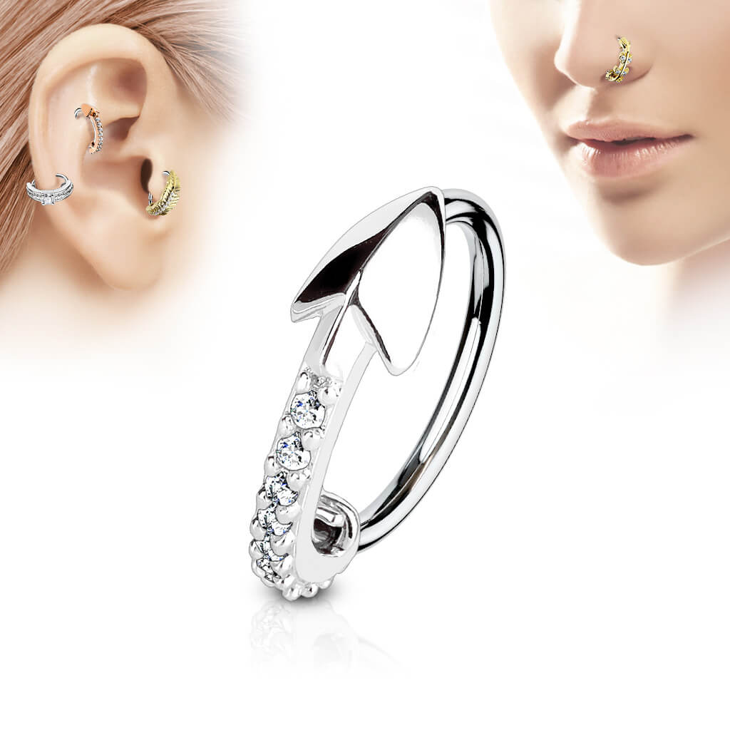 Anneau Flèche Zircone Pliable - Image 3