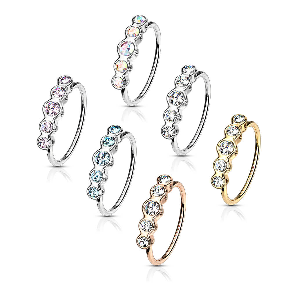 Anneau Zircone Argent Pliable - Image 5