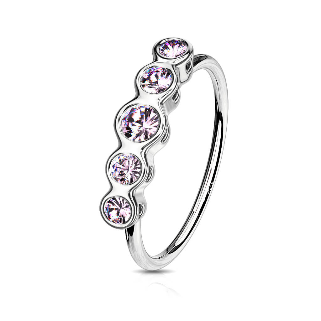 Anneau Zircone Argent Pliable - Image 8