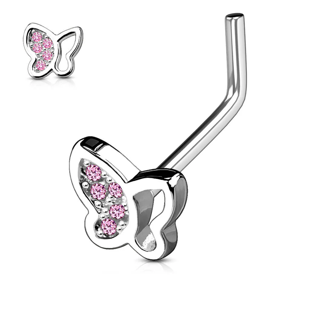 Nez En Forme de L Papillon Zircone - Image 4