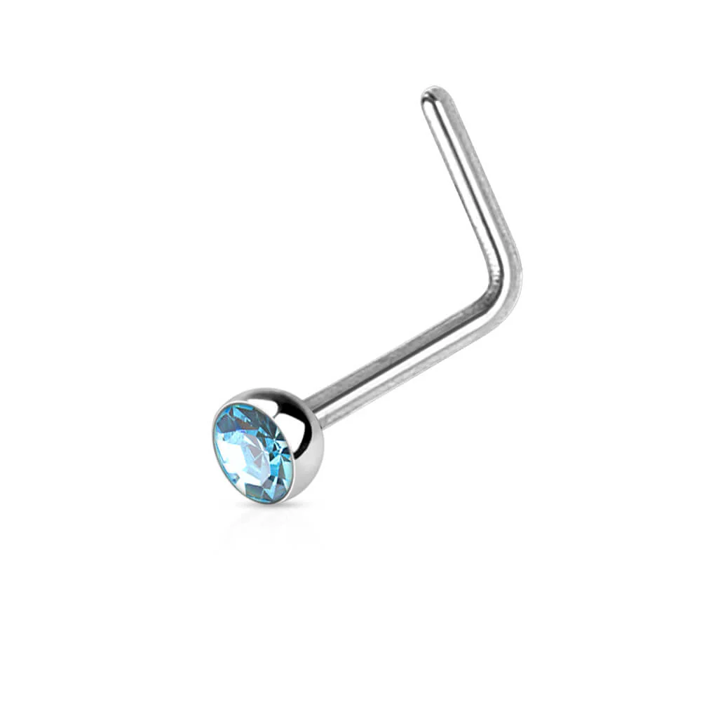 Nez En Forme de L Zircone Argent - Image 10