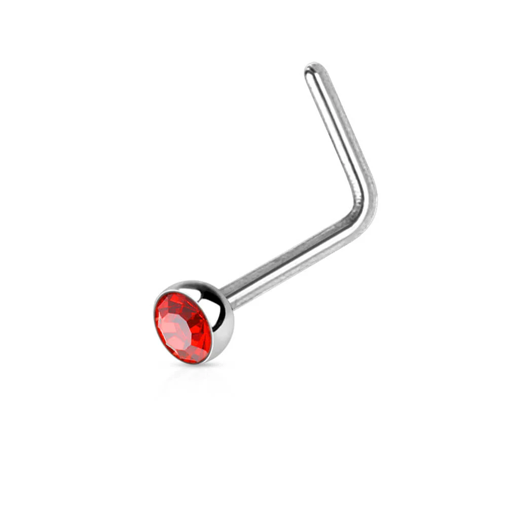 Nez En Forme de L Zircone Argent - Image 11