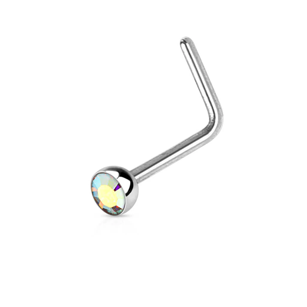 Nez En Forme de L Zircone Argent - Image 3