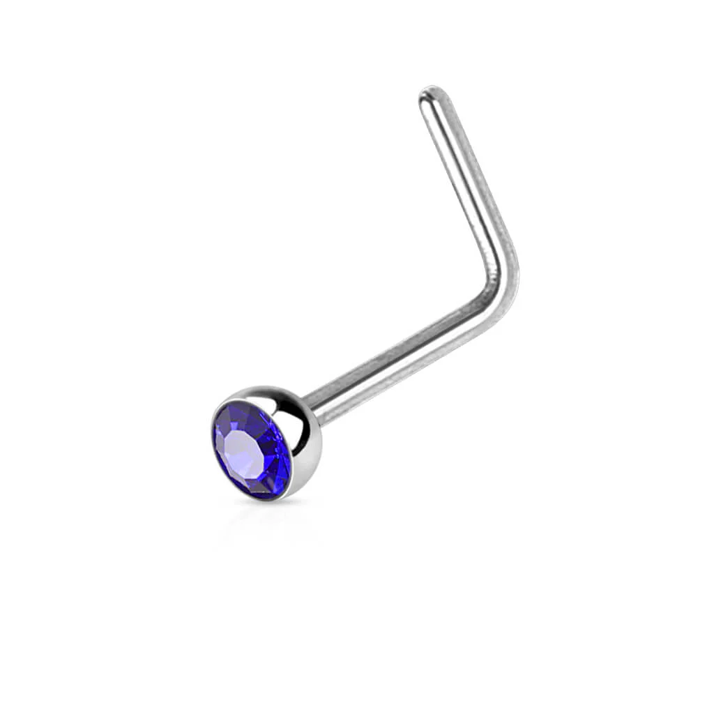 Nez En Forme de L Zircone Argent - Image 4