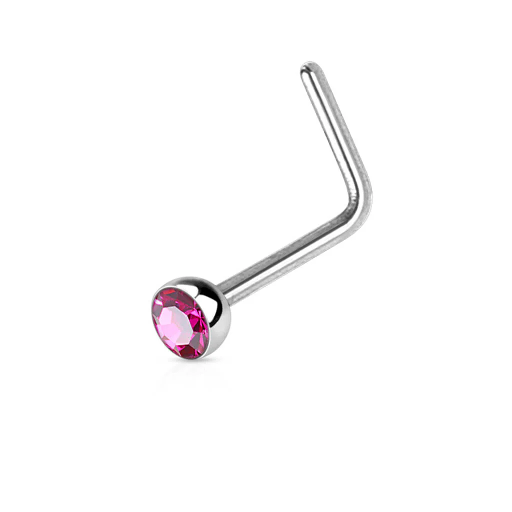 Nez En Forme de L Zircone Argent - Image 6