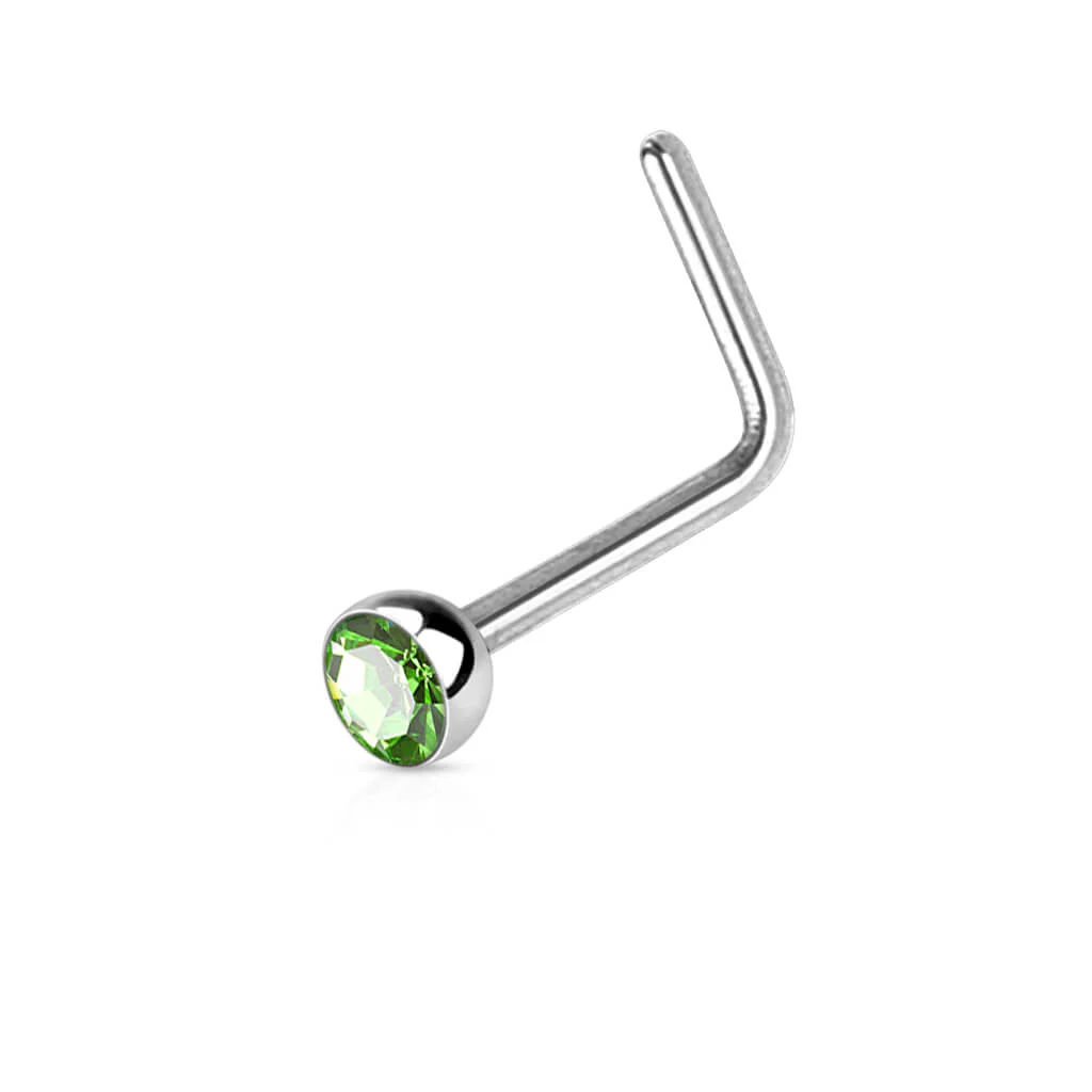 Nez En Forme de L Zircone Argent - Image 7