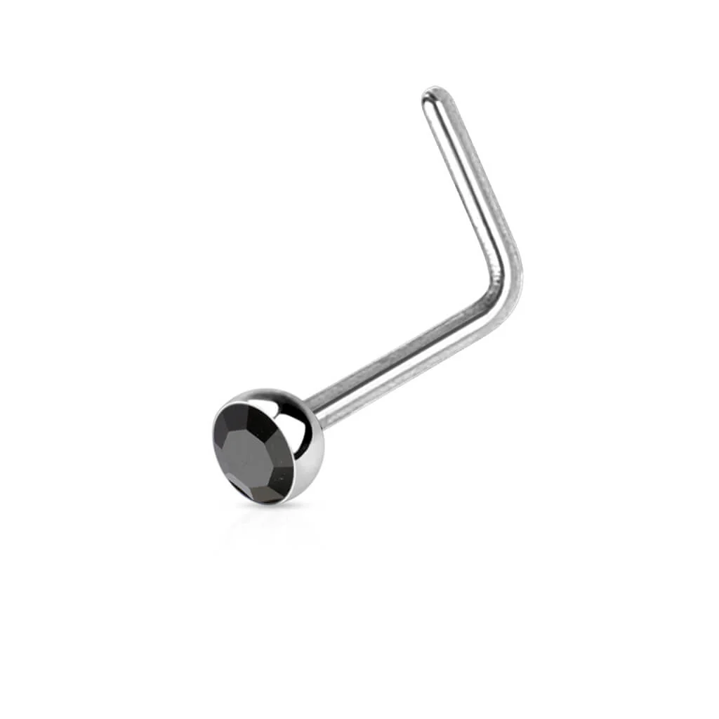 Nez En Forme de L Zircone Argent - Image 8