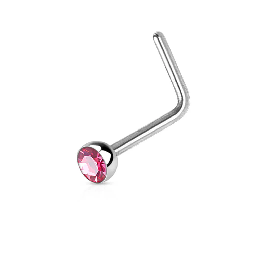 Nez En Forme de L Zircone Argent - Image 9