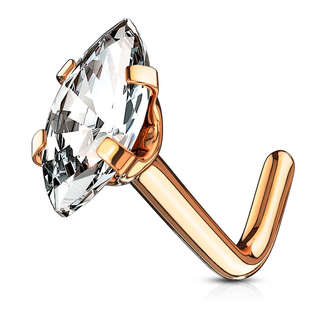 Nez En Forme de L Marquise Zircone - Image 11