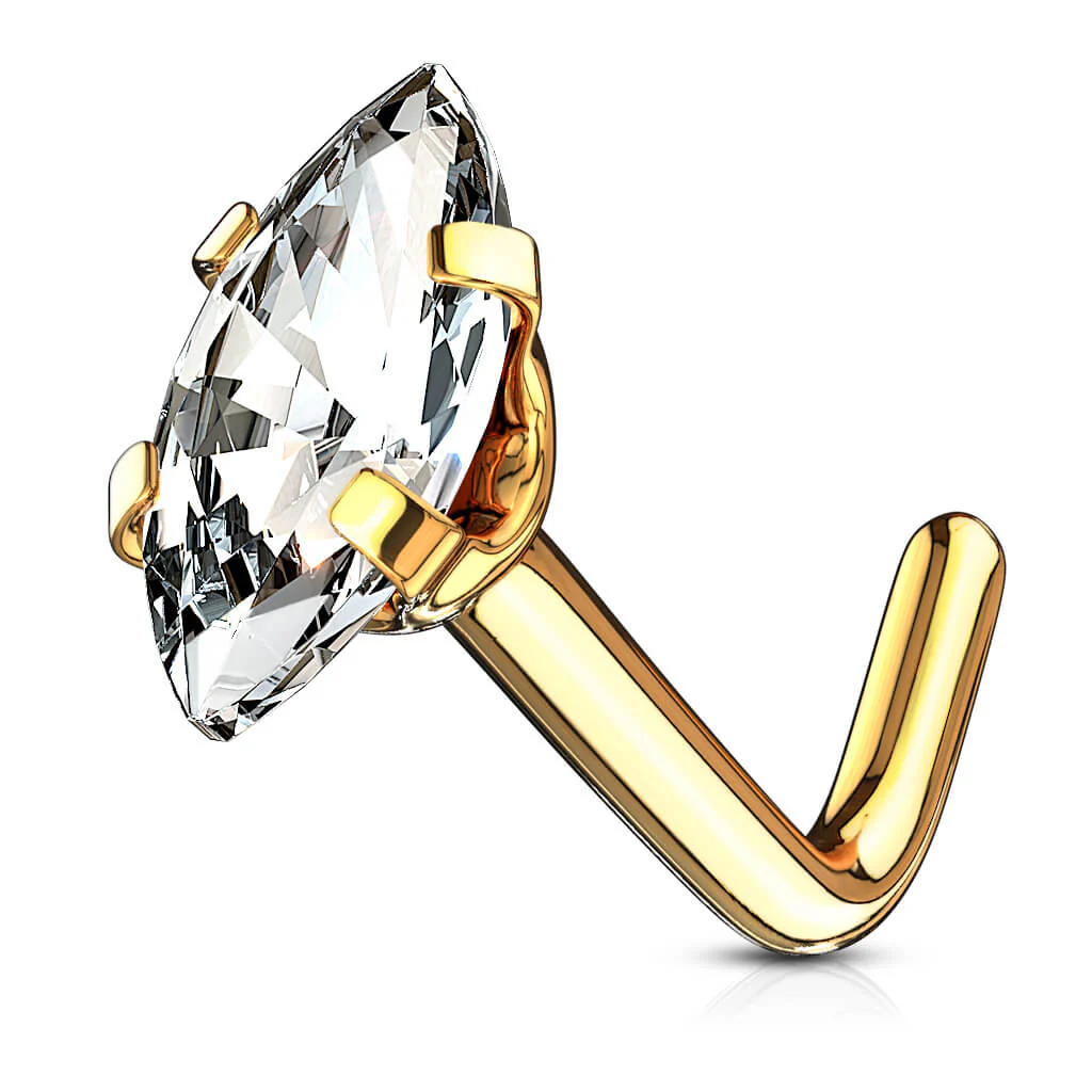 Nez En Forme de L Marquise Zircone - Image 4
