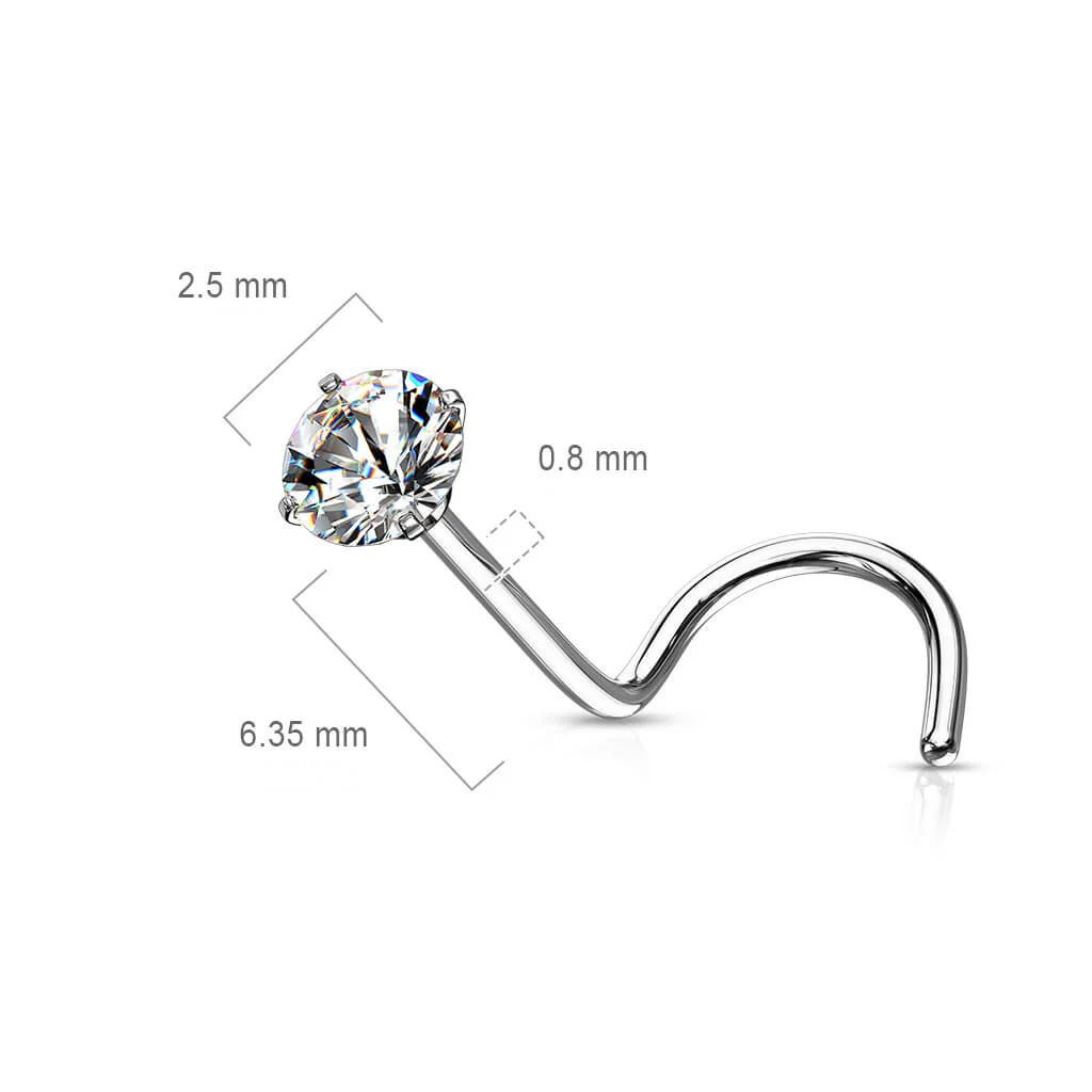 Nez Vis Rond Zircone - Image 3