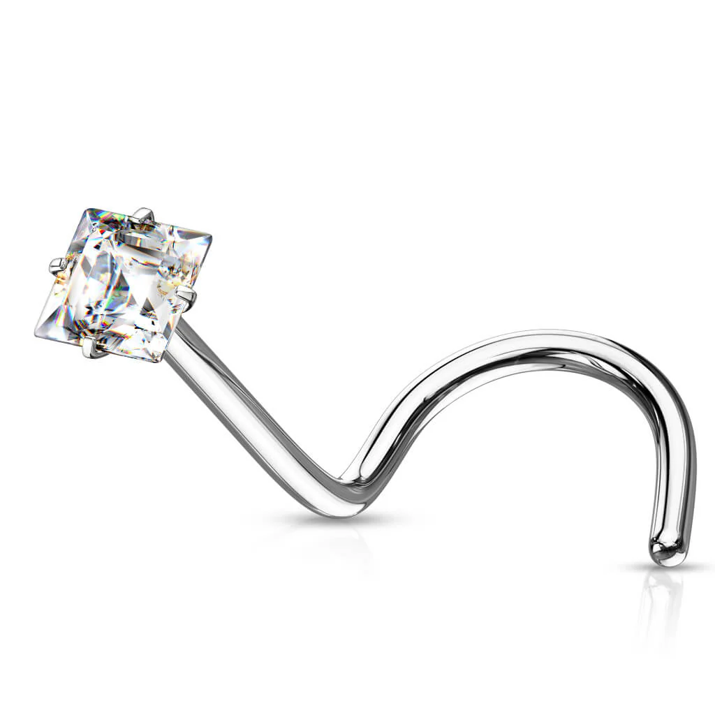Nez Vis Zircone Carrée - Image 2