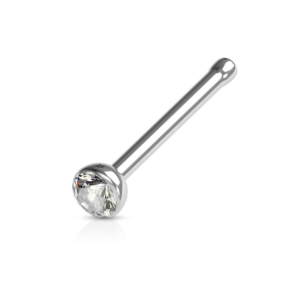 Nez Clou à Nez Zircone Argent - Image 3