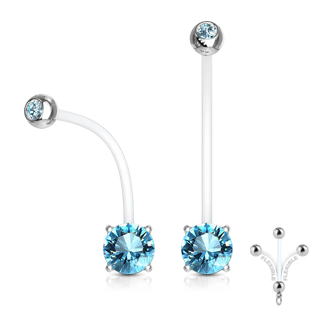 Piercing Nombril Zircone Ronde - Image 8