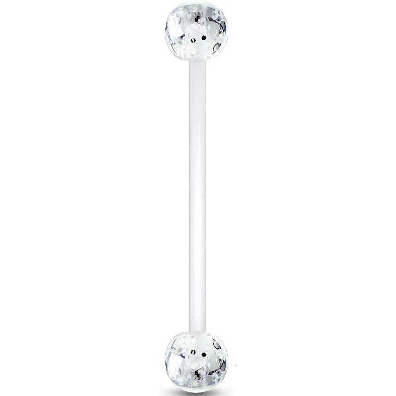 Piercing Nombril Bille Acrylique Pailletée