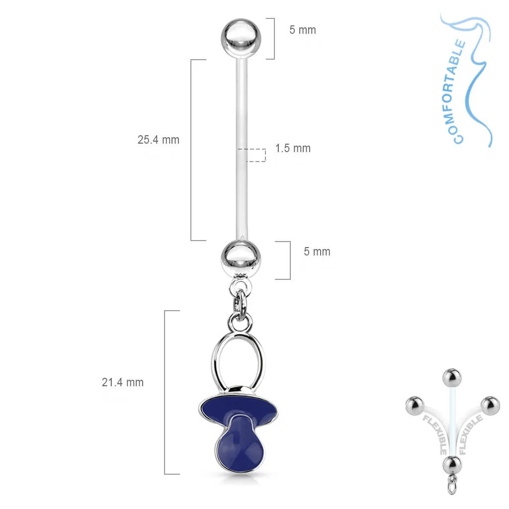 Piercing Nombril Pendentif Tétine - Image 3