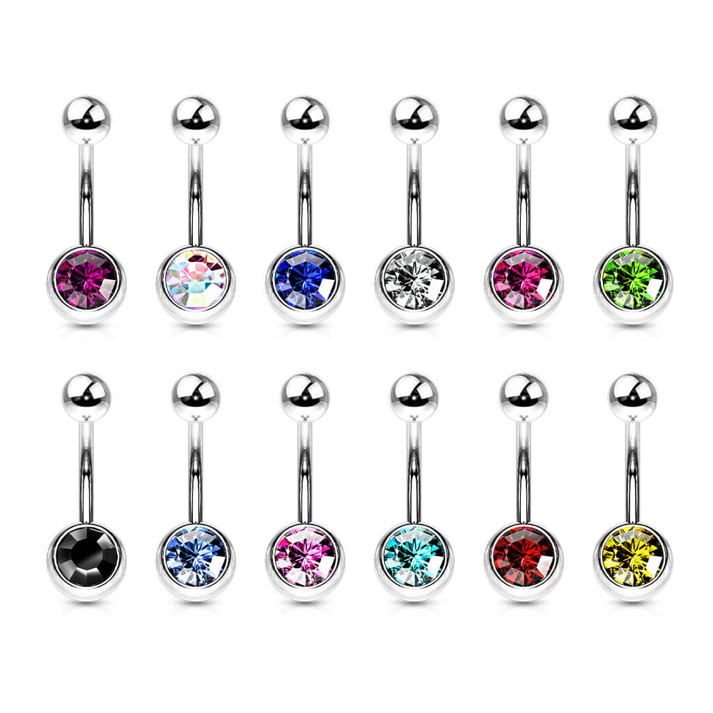 Piercing Nombril Bille Zircone - Image 3
