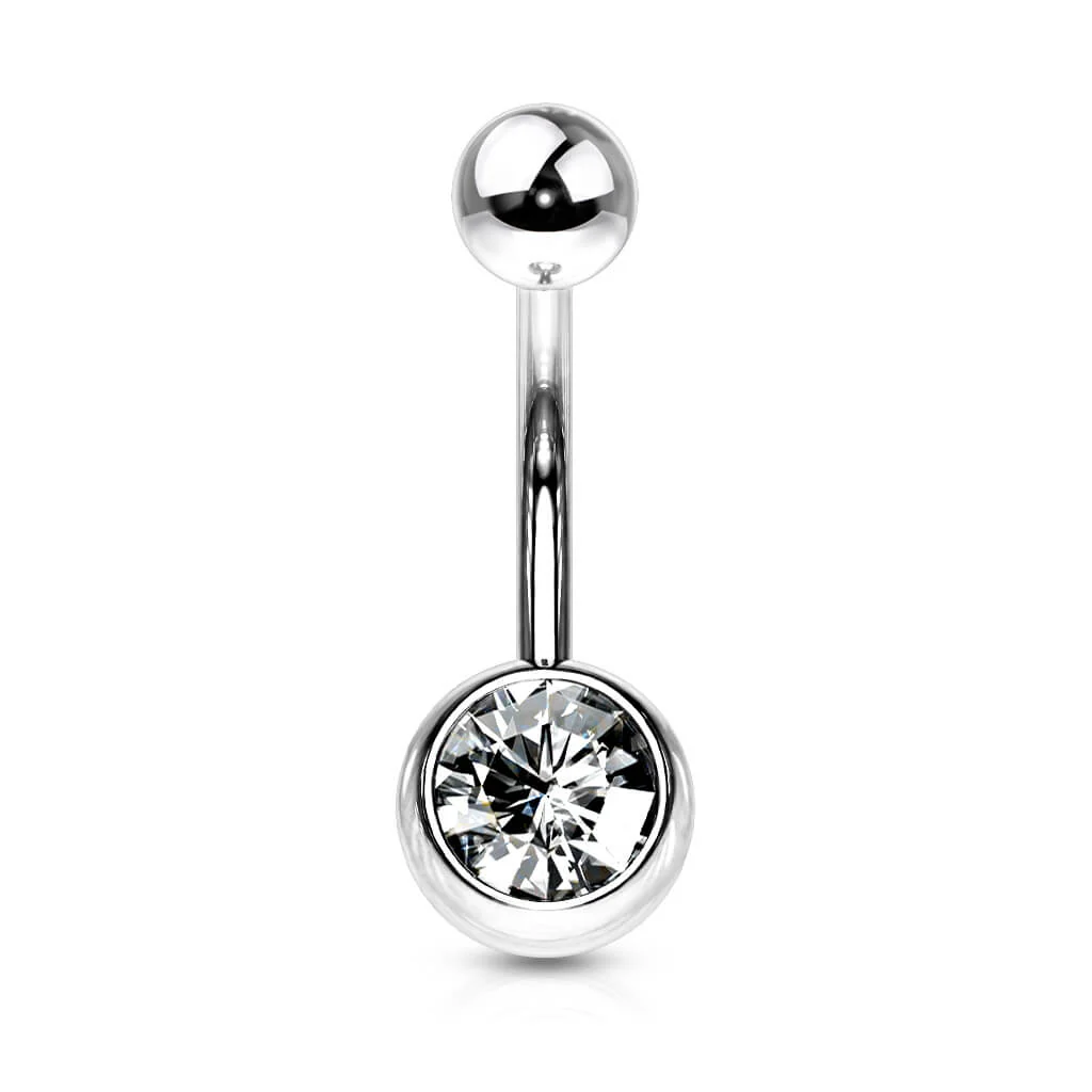 Piercing Nombril Bille Zircone - Image 5