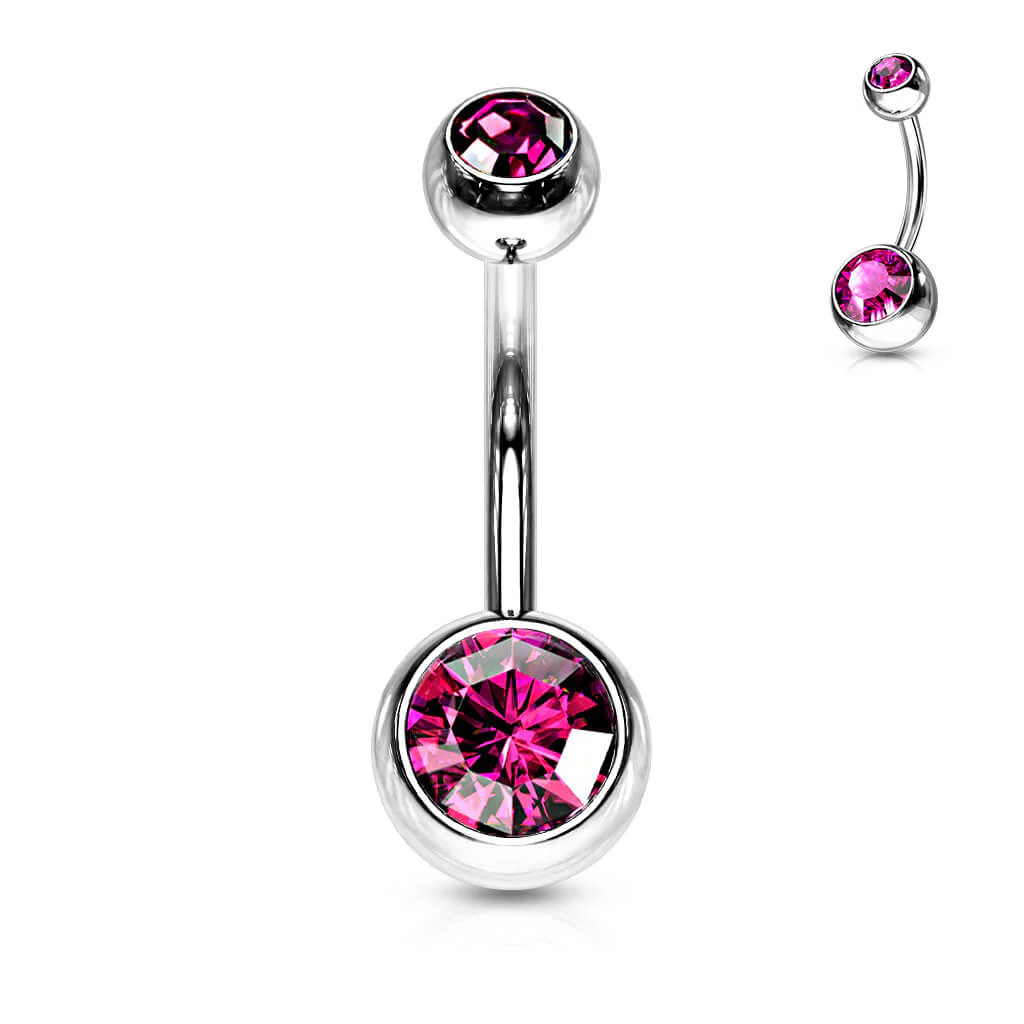 Piercing Nombril Bille Zircone - Image 10