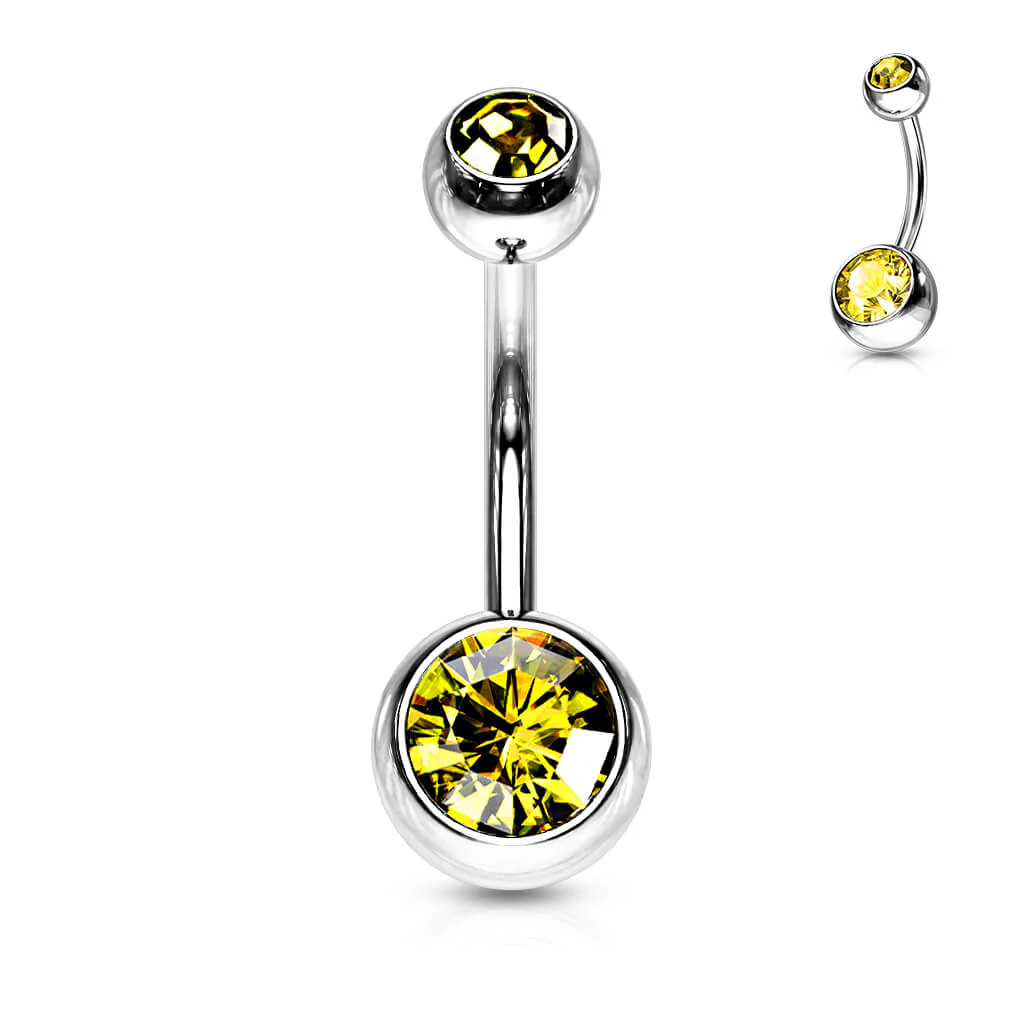 Piercing Nombril Bille Zircone - Image 16