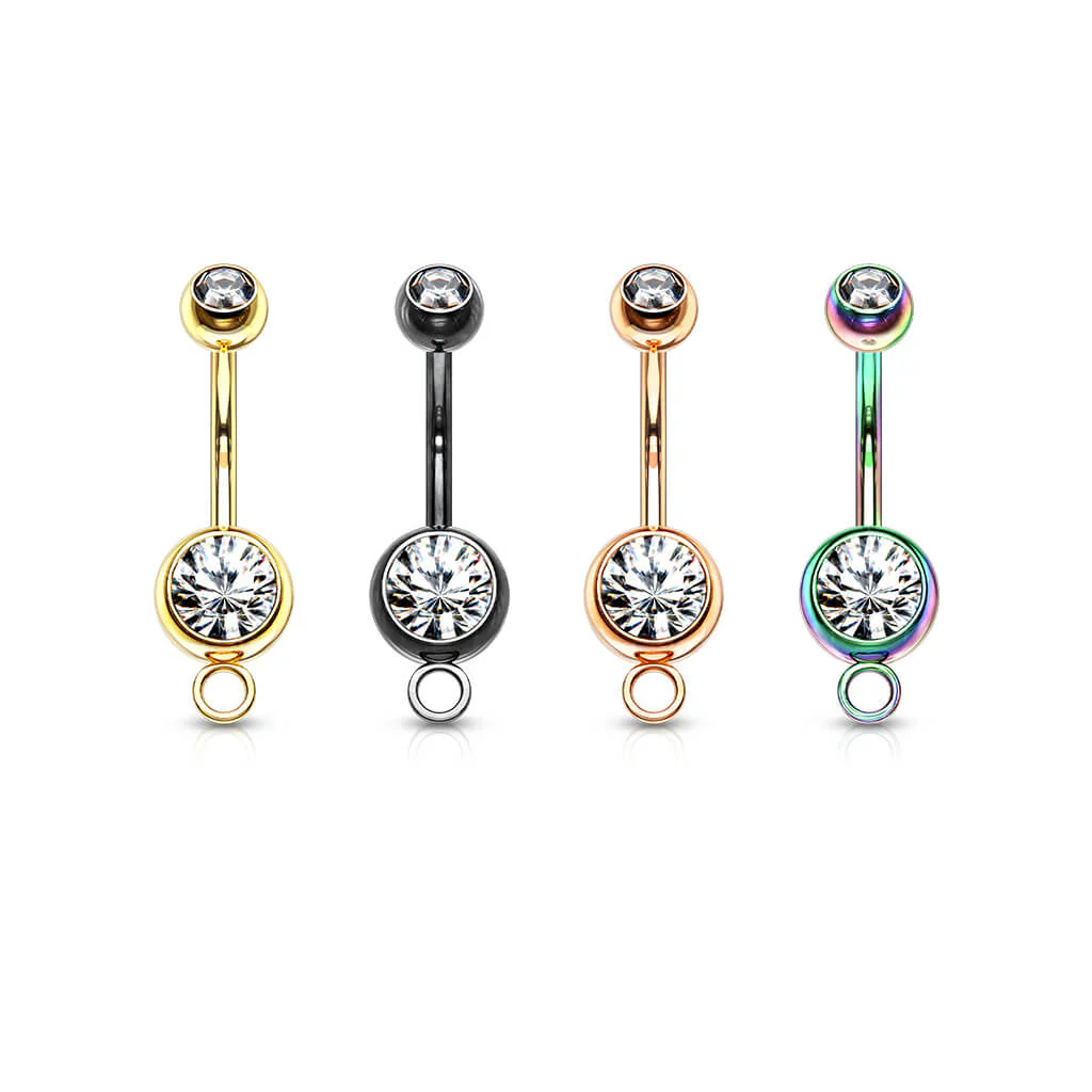 Piercing Nombril Bille Zircone - Image 5
